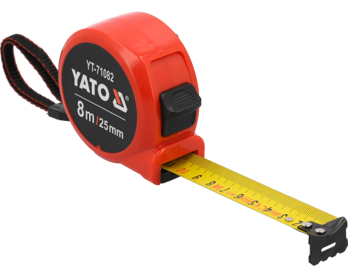 Рулетка вимірювальна 8м х 25мм YATO YT-71082