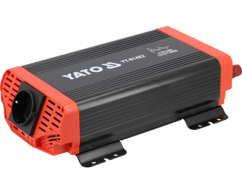Перетворювач напруги 12/230В 600Вт PURE SINUS YATO YT-81482