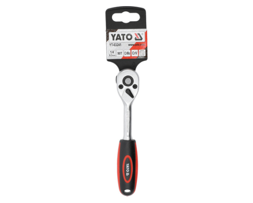 Тріскачка 1/4" 90T 160мм YATO YT-03241