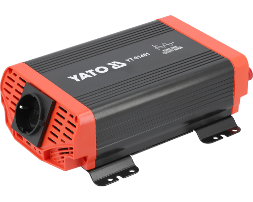 Перетворювач напруги 12/230В 300Вт PURE SINUS YATO YT-81481