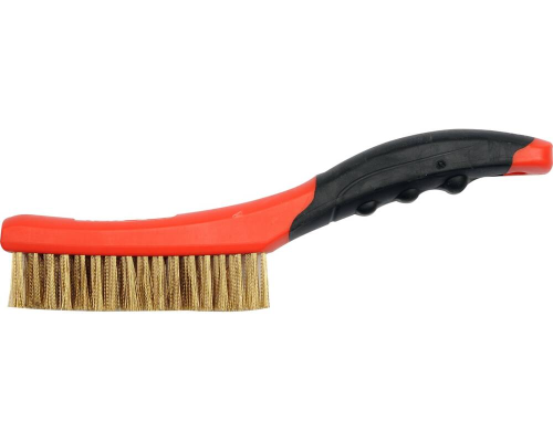 Дротова щітка, латунний дріт, 4 ряди, пластикова ручка YATO YT-6344