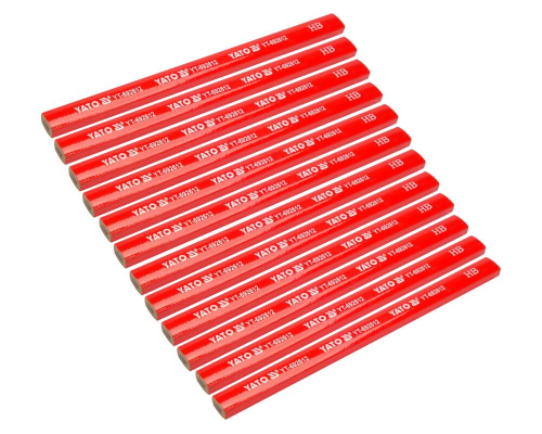 Набір олівців для столяра, 12 шт. YATO YT-692612