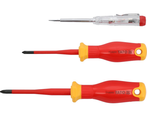 Викрутки надтонкі ізольовані 3 шт. YATO YT-282680