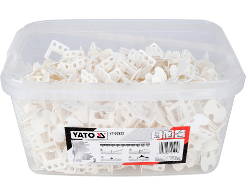 Система, кліпси, ворота для вирівнювання плитки Y1мм 500 шт. YATO YT-36933