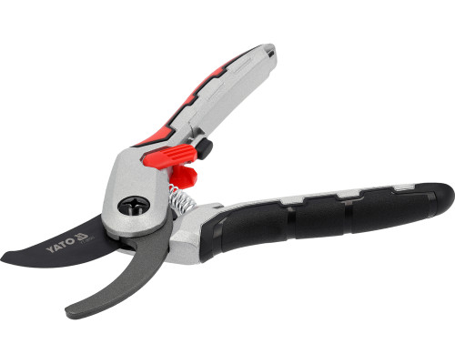 Алюмінієвий секатор 205 мм із фіксатором відкривання YATO YT-88120