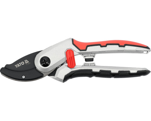 Секатор з алюмінієвим ковадлом 205 мм із фіксатором відкривання YATO YT-88121