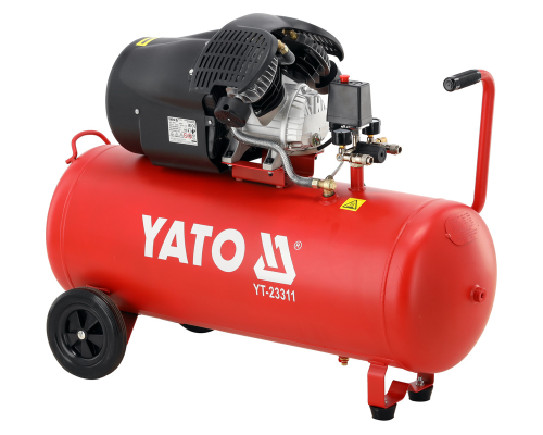 Масляний компресор 100л два циліндра YATO YT-23311