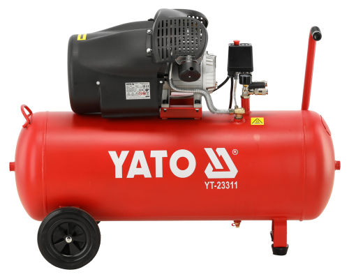 Масляний компресор 100л два циліндра YATO YT-23311