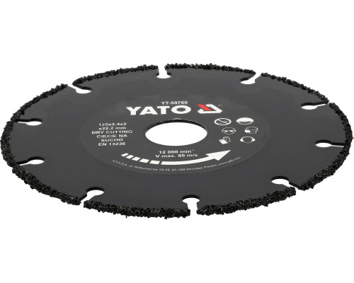Диск для різання дерева 125 мм YATO YT-59760