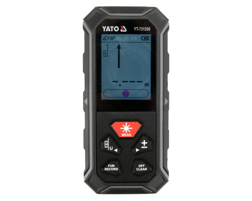 Двоспрямований лазерний далекомір 2 х 100 м YATO YT-731250