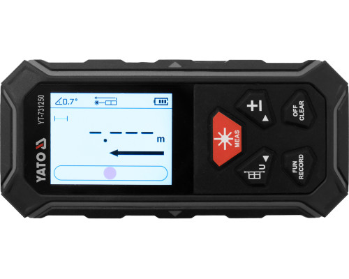 Двоспрямований лазерний далекомір 2 х 100 м YATO YT-731250