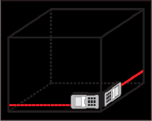 Двоспрямований лазерний далекомір 2 х 100 м YATO YT-731250