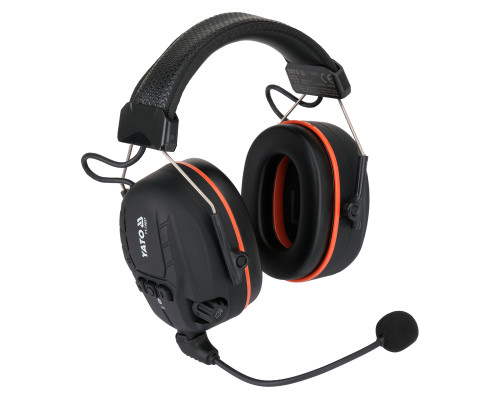 Електронні активні навушники з Bluetooth 32 дБ YATO YT-74627