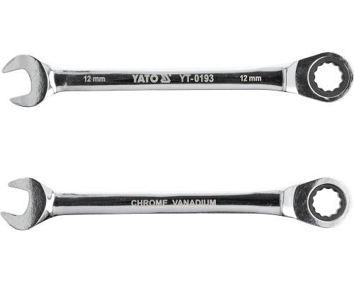 Ключ комбинированный с трещеткой на 12 мм YATO YT-0193