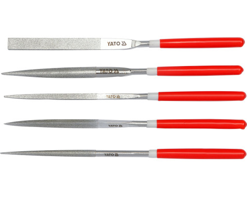 Набір надфілей алмазних 5х180х70 мм 5 шт. YATO YT-6156