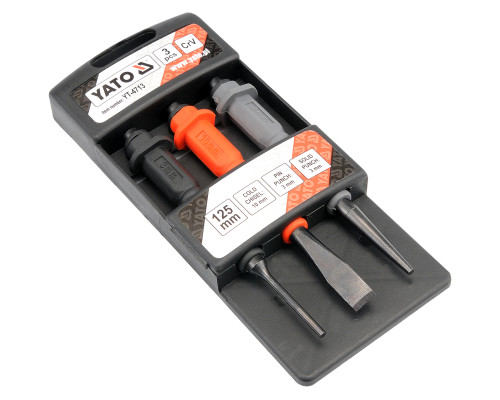 Набір пробійників і зубил 3 шт. CRV YATO YT-4713