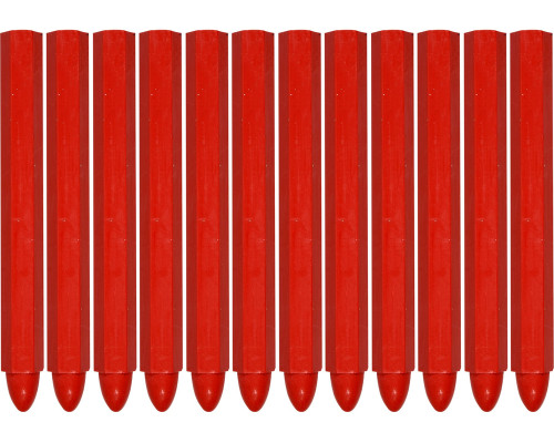 Крейда технічна для маркування червона 12 шт. YATO YT-69932