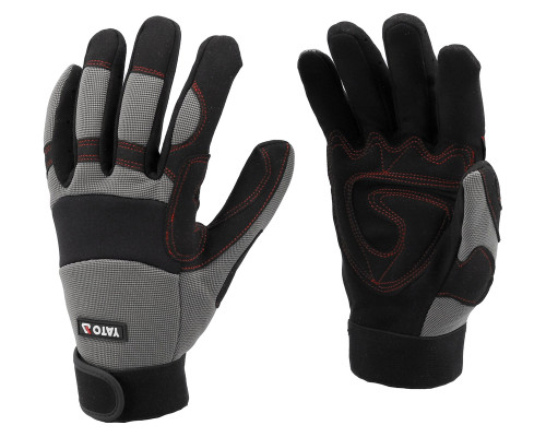 Захисні рукавички із синтетичної шкіри, посилені вставками р.9 YATO YT-74663