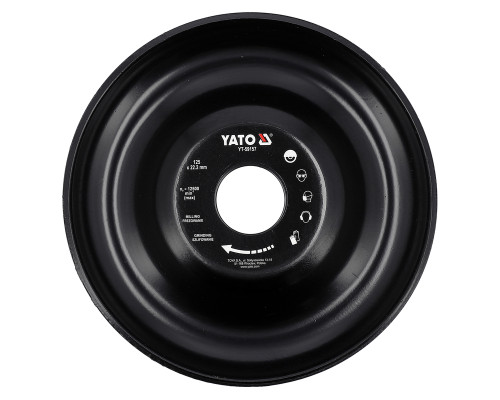 Диск-фреза шліфувальний опуклий 125 мм для КШМ YATO YT-59157