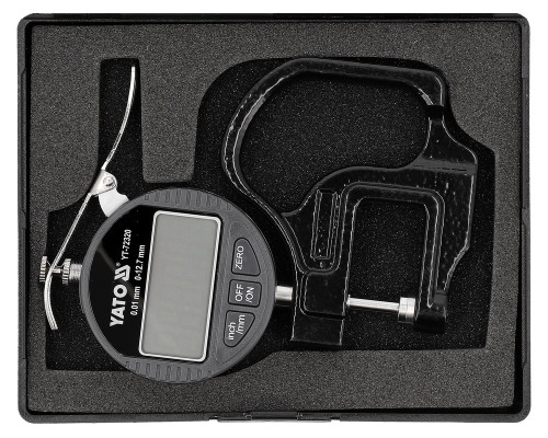 Товщиномір електронний 0-12.7 мм/ 0.01 мм YATO YT-72320