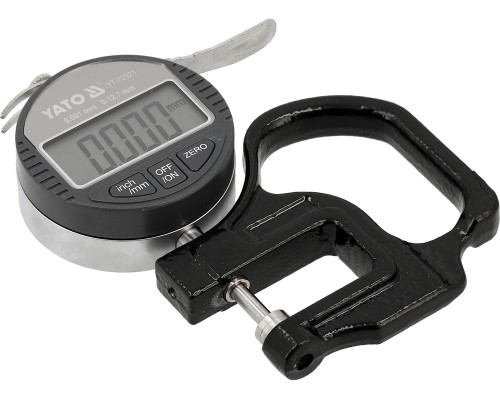 Товщиномір електронний 0-12.7 мм/ 0.001 мм YATO YT-72321