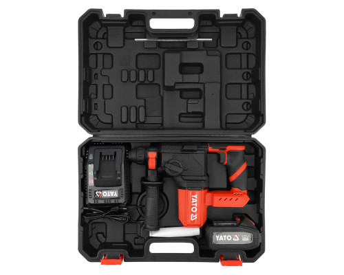 Безщітковий ударний дриль SDS+ 18 В (з безщітковим двигуном і корпусом) YATO YT-827723