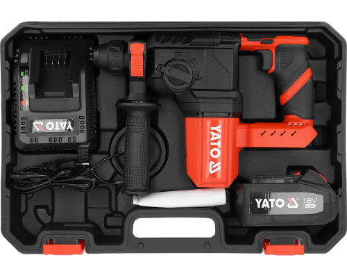 Безщітковий ударний дриль SDS+ 18 В (з безщітковим двигуном і корпусом) YATO YT-827723