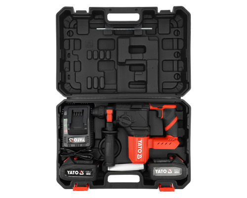 Безщітковий ударний дриль SDS+ 18 В 2x4 А·год YATO YT-827722