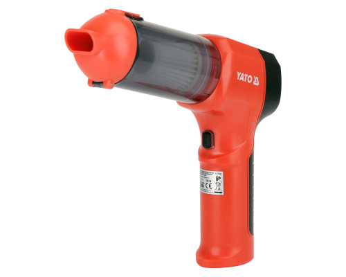 Бездротовий автомобільний порохотяг 100 Вт функція повітродувки YATO YT-85686