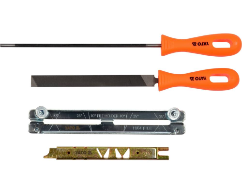 Набор для заточки зубьев цепной пилы YATO YT-85041