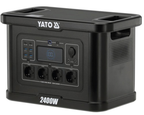 Портативна електростанція 2400 Вт, 2232 Вт*год, 230 В, AC, DC, USB-A, USB-C YATO YT-83095
