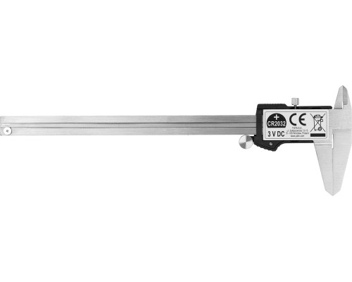 Водонепроникний штангенциркуль 200/0.03 мм, екран 2.4" YATO YT-72026