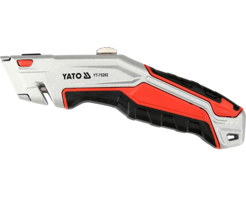 Ніж із висувним трапецієподібним лезом YATO YT-75202