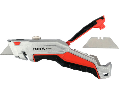 Ніж із висувним трапецієподібним лезом YATO YT-75202