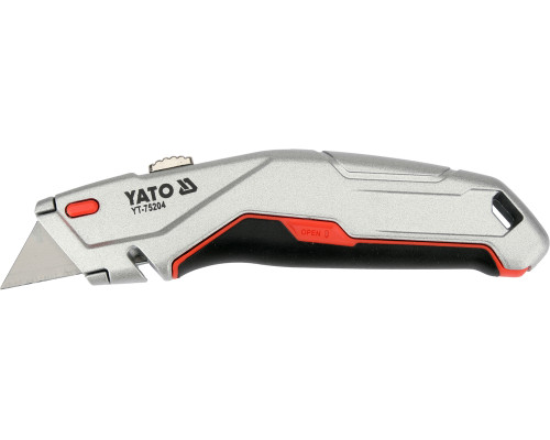 Ніж із висувним трапецієподібним лезом YATO YT-75204