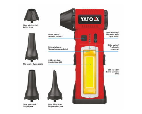 Багатофункціональний міні-турбовентилятор YATO YT-82937