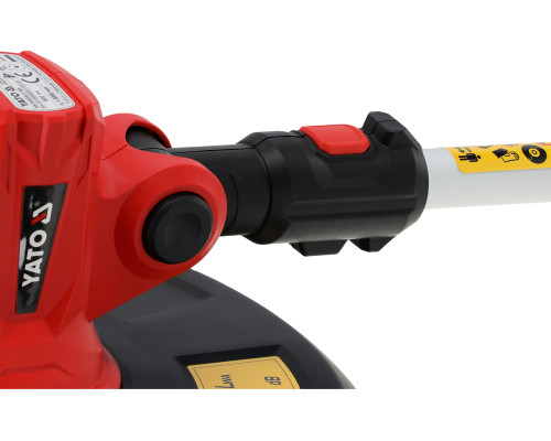 Тример для трави 18 В з акумулятором 2 А·год і зарядним пристроєм, безщітковий YATO YT-85019