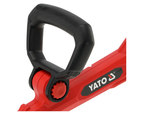 Тример для трави 18 В з акумулятором 2 А·год і зарядним пристроєм, безщітковий YATO YT-85019