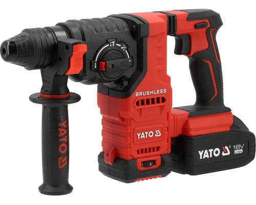 Безщітковий ударний дриль SDS+ 18 В 2x4 А·год YATO YT-827724
