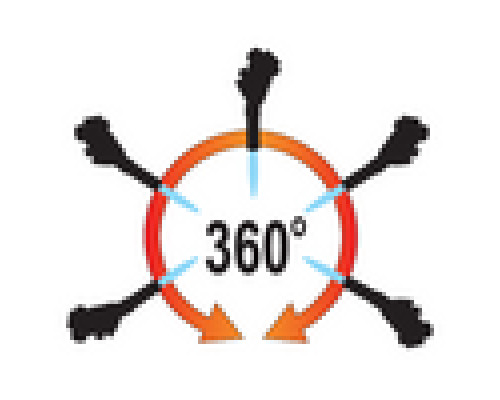 Газовая горелка MAPP с углом поворота 360° и пьезоэлектрическим приводом YATO YT-36719