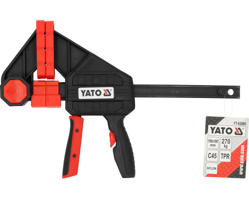 Быстросъемный зажим 150мм / 270кг YATO YT-63880