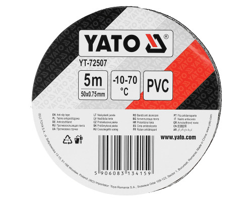 Противоскользящая светоотражающая лента 50мм x 5м YATO YT-72507