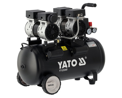 Безмасляный компрессор 50 л бесшумный YATO YT-23345