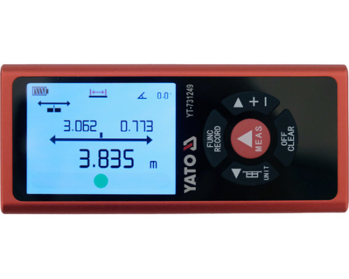 Двусторонний лазерный дальномер 2х60 м YATO YT-731249