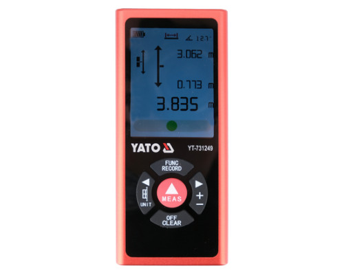 Двусторонний лазерный дальномер 2х60 м YATO YT-731249