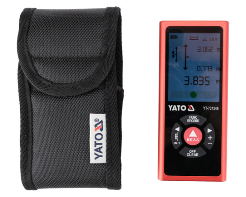 Двусторонний лазерный дальномер 2х60 м YATO YT-731249