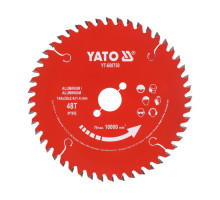 Диск відрізний для алюмінію TCT PTFE 140x20x48T YATO YT-608750