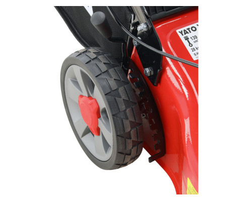 Бензиновая газонокосилка LONCIN 139 см³, ширина захвата 46 см YATO YT-85501