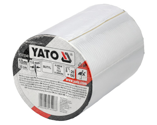 Бутиловая лента 200 мм x 10 м YATO YT-72548
