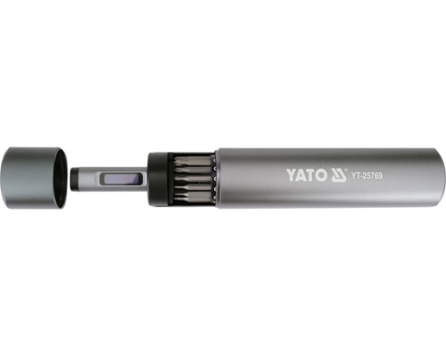 Аккумуляторная отвертка 3.7В с битами 61 шт. YATO YT-25769